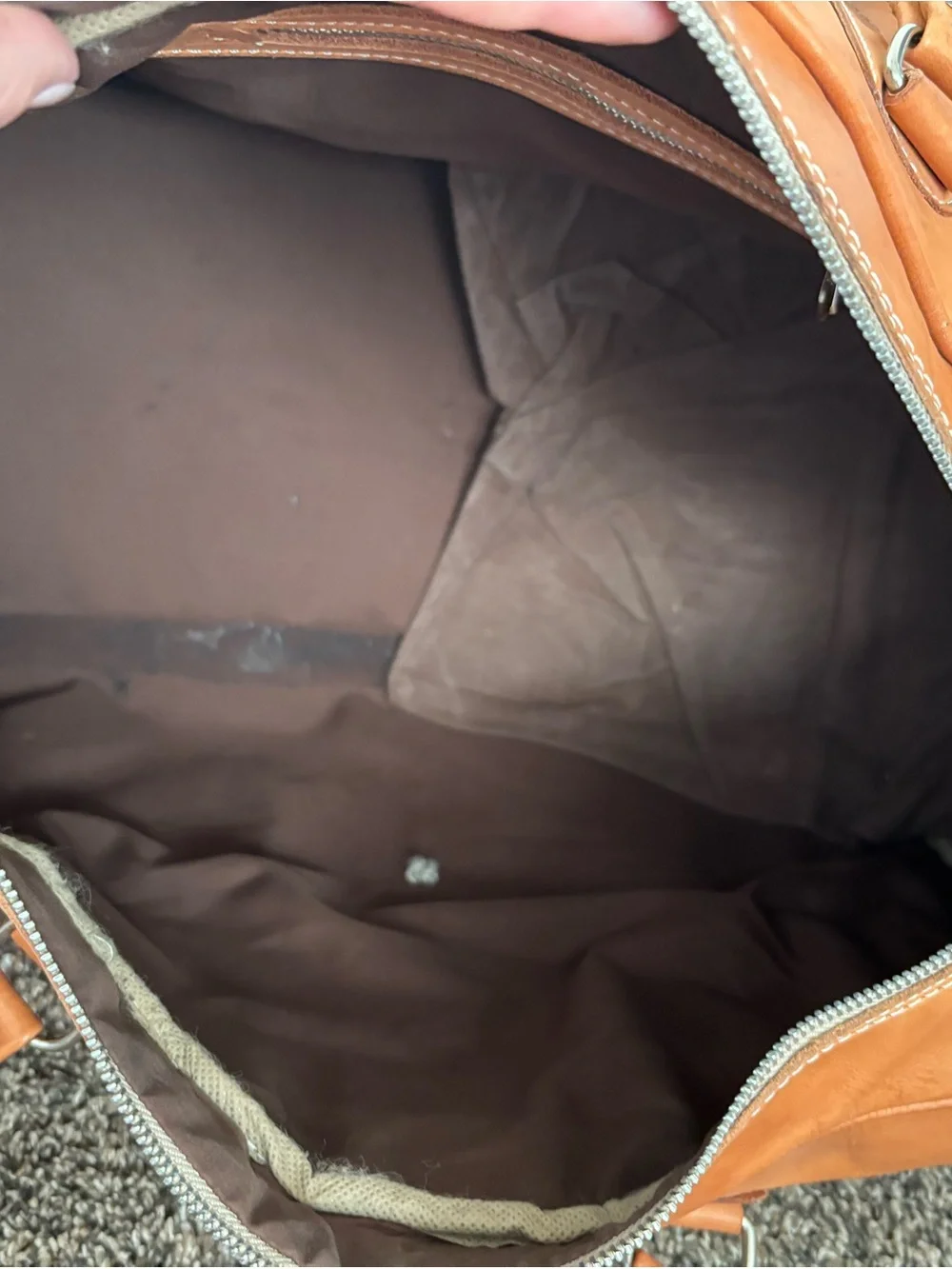 Chaco Brown Leather Duffel Bag